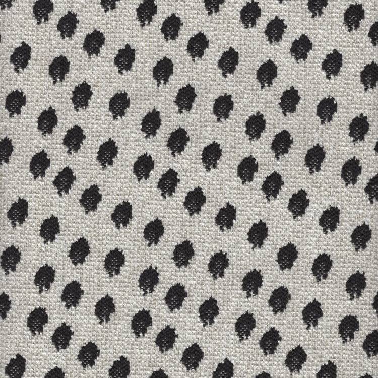 Spottie Dottie- Jacquard Upholstery Fabric - Swatch / Carbon - Revolution Upholstery Fabric