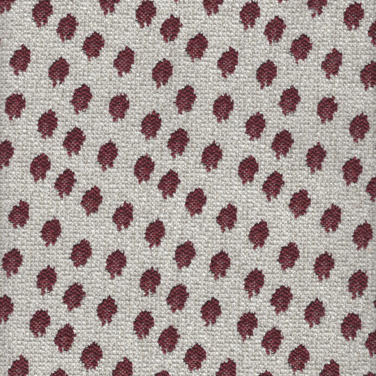 Spottie Dottie- Jacquard Upholstery Fabric - Swatch / Mulberry - Revolution Upholstery Fabric